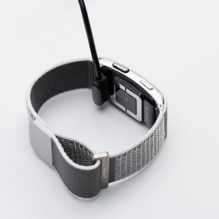 Inteligentny smart band z IP68, EKG, HR, HRV, BP, SPO2, Sleep & Strees monitor TITMO Loop I-110 srebrny 0INT