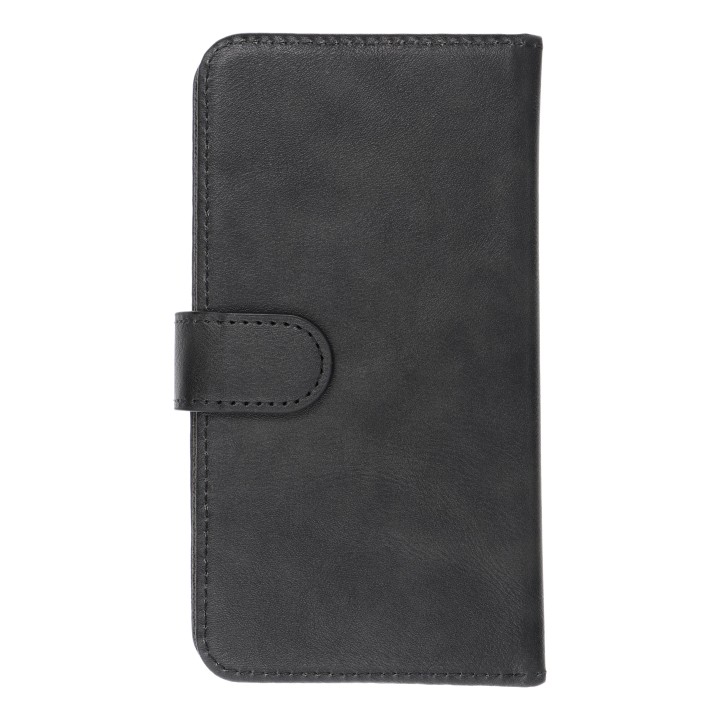 Чехол с клапаном для iPhone 12 / 13 / Samsung S6 / A5 2016 / Xcover 4 / S22 / Huawei P8 2017 Common Book размер S черный