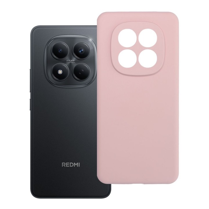 Чохол для Xiaomi Redmi Note 15 PRO 4G Silicone 2mm (camera protection) пудрово-рожевий