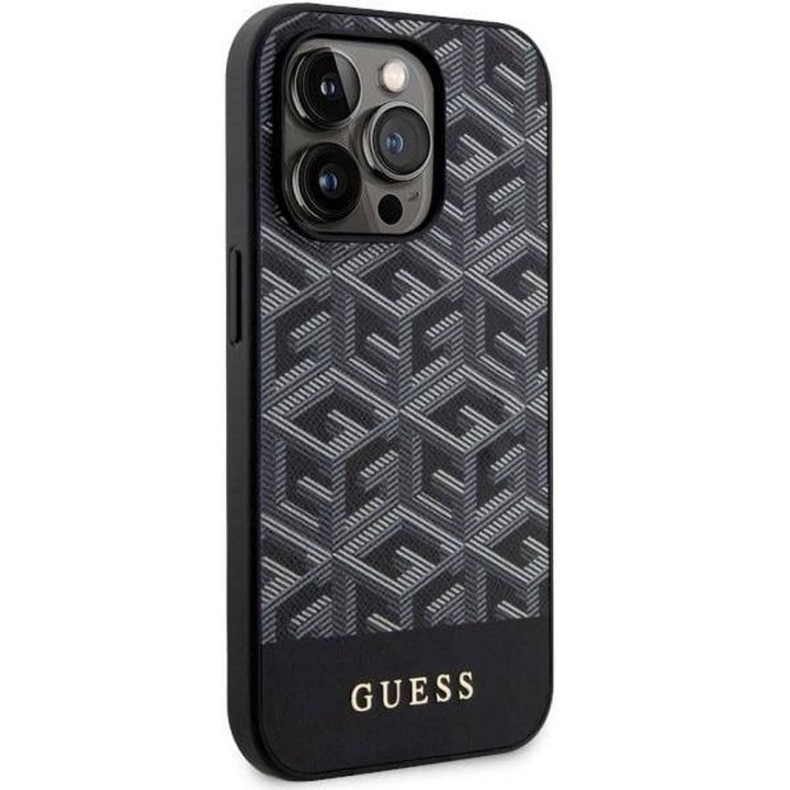 GUESS чохол для IPHONE 14 Pro GUHMP14LHGCFSEK (MAG GCUBE) чорний