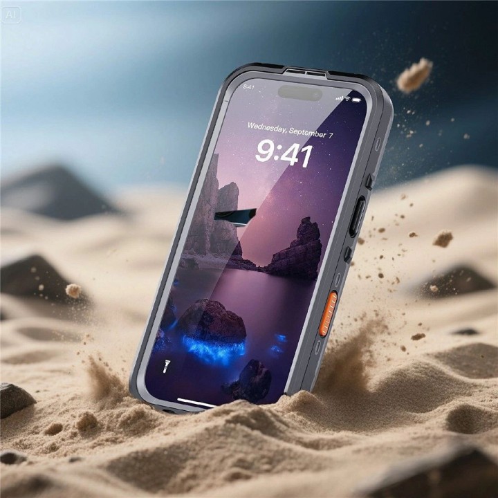 Чохол для iPhone 17 водонепроникний Shellbox Dot сумісний із MagSafe чорний