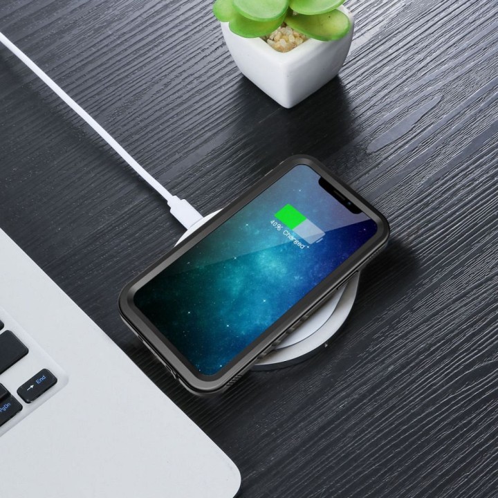 Case for iPhone 11 waterproof Shellbox Dot black