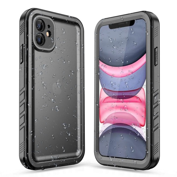 Чехол для iPhone 11 водонепроницаемые Shellbox Dot черный