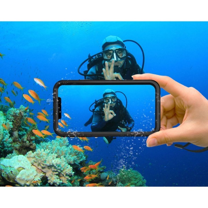 Case for iPhone 11 waterproof Shellbox Dot black