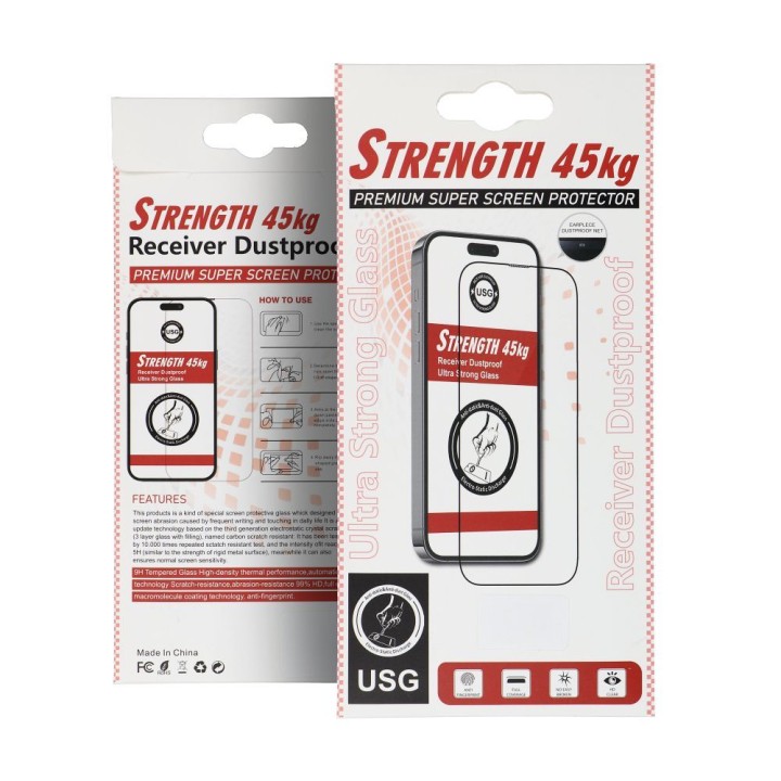 Закаленное стекло Ultra Strong 45kg для iPhone 14 PRO MAX