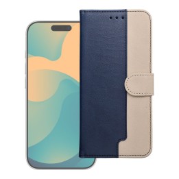 Чехол с клапаном для Samsung S26 ULTRA Split Book granatowo-kremowe