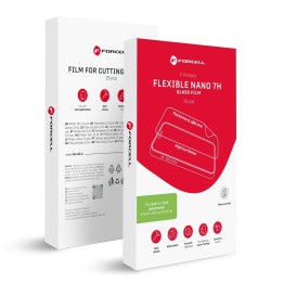 Folia hybrydowa nano glass do cięcia do plotera 2 i 3 gen. Forcell F-Protect Flexible NANO 7H 196 x 125 mm 25 sztuk