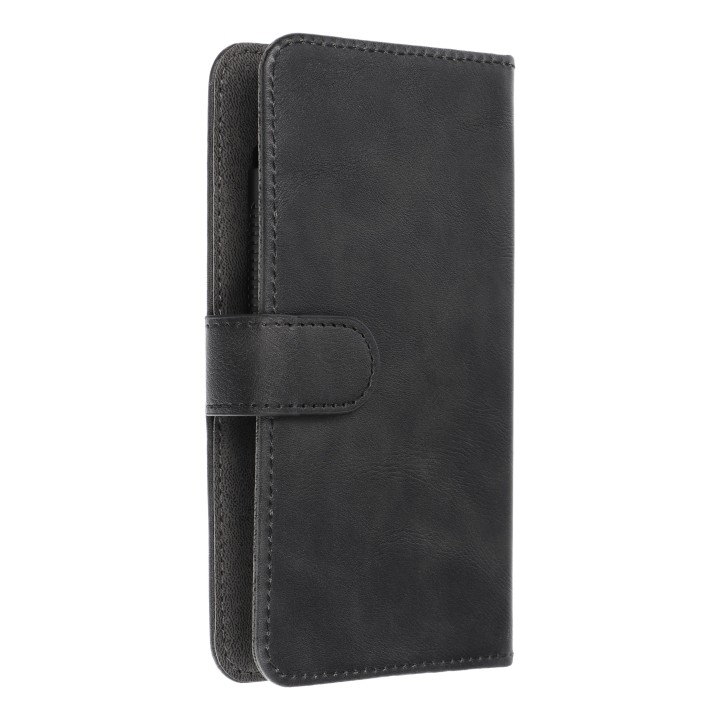 Чохол з клапаном для iPhone 12 / 13 / Samsung S6 / A5 2016 / Xcover 4 / S22 / Huawei P8 2017 Common Book розмір S чорний