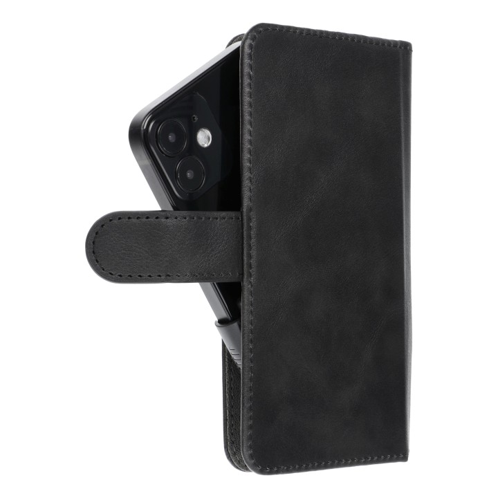 Flip case for iPhone 12 / 13 / Samsung S6 / A5 2016 / Xcover 4 / S22 / Huawei P8 2017 Common Book size S black
