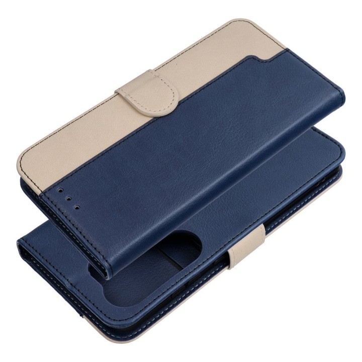 Etui z klapką na Xiaomi Redmi NOTE 15 PRO PLUS 5G Split Book granatowo-kremowe
