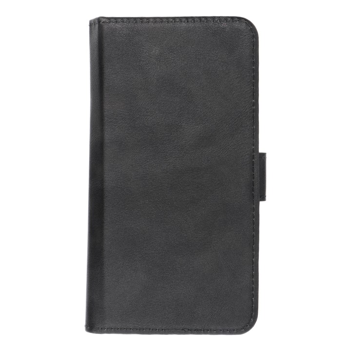 Чехол с клапаном для iPhone 12 / 13 / Samsung S6 / A5 2016 / Xcover 4 / S22 / Huawei P8 2017 Common Book размер S черный