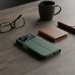Etui z klapką na Xiaomi Redmi NOTE 15 PRO 5G Split Book zielono-złote