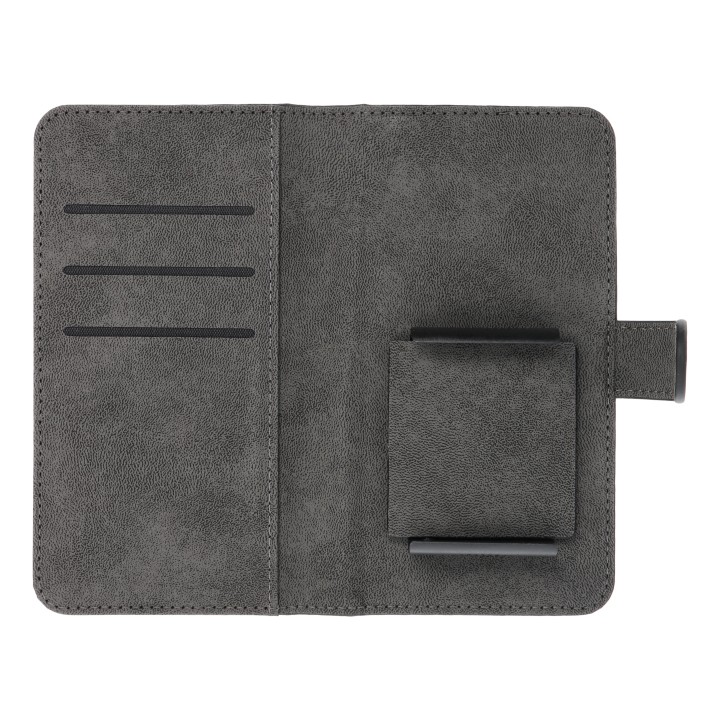 Flip case for iPhone 12 / 13 / Samsung S6 / A5 2016 / Xcover 4 / S22 / Huawei P8 2017 Common Book size S black