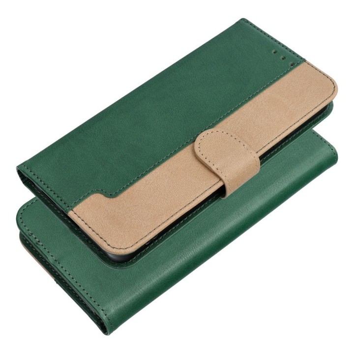 Etui z klapką na Samsung S26 Split Book zielono-złote