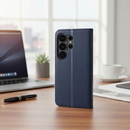 Чохол з клапаном для Samsung A37 Split Book granatowo-czerwone