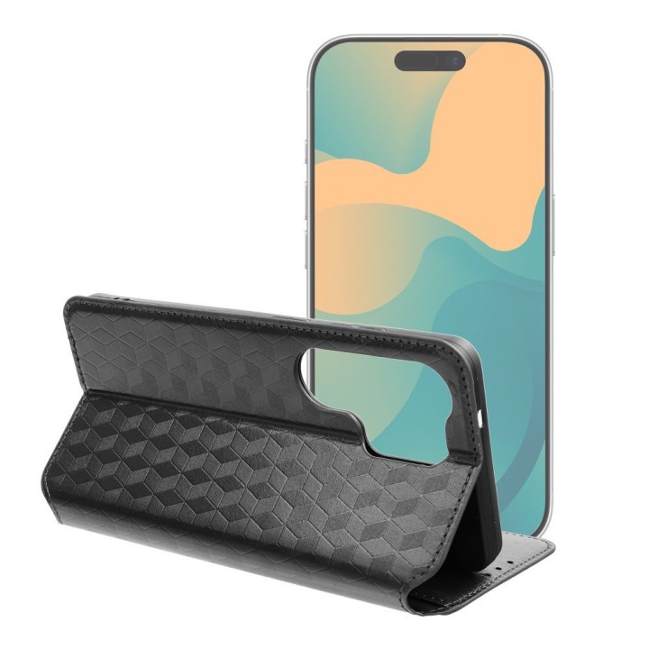 Etui z klapką na Samsung A37 Cubic Book czarne