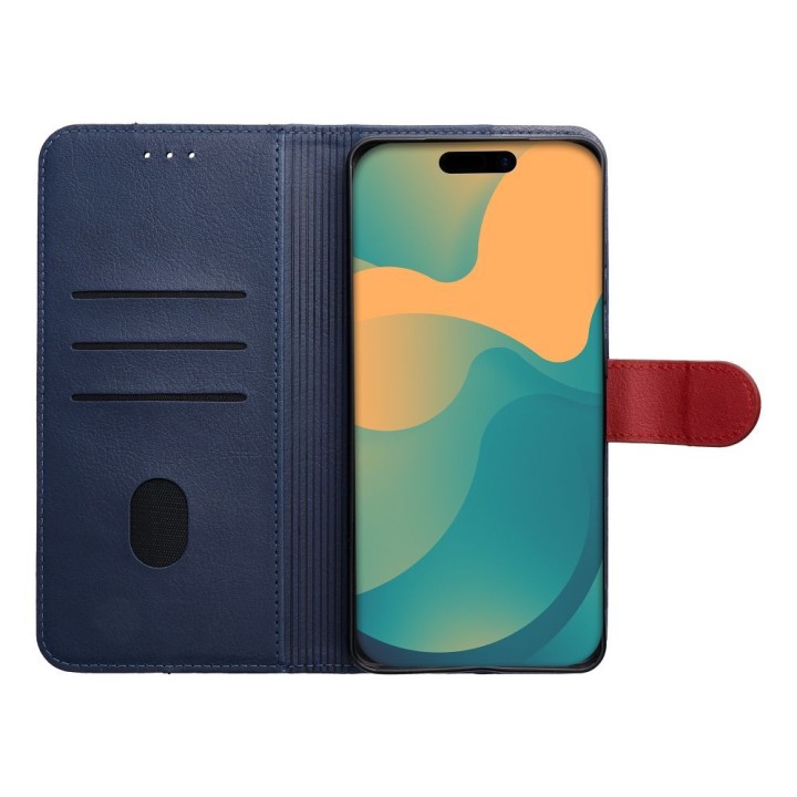Flip case for Samsung A37 Split Book granatowo-czerwone