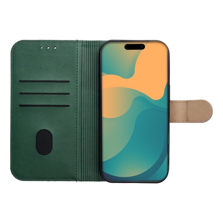 Flip case for Xiaomi Redmi NOTE 15 PRO Plus 5G Split Book green-gold