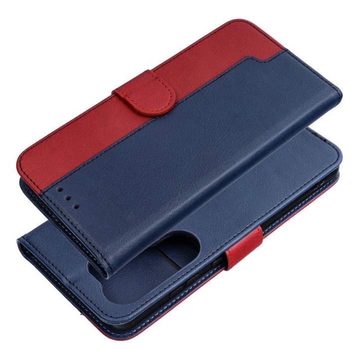 Etui z klapką na Samsung A37 Split Book granatowo-czerwone