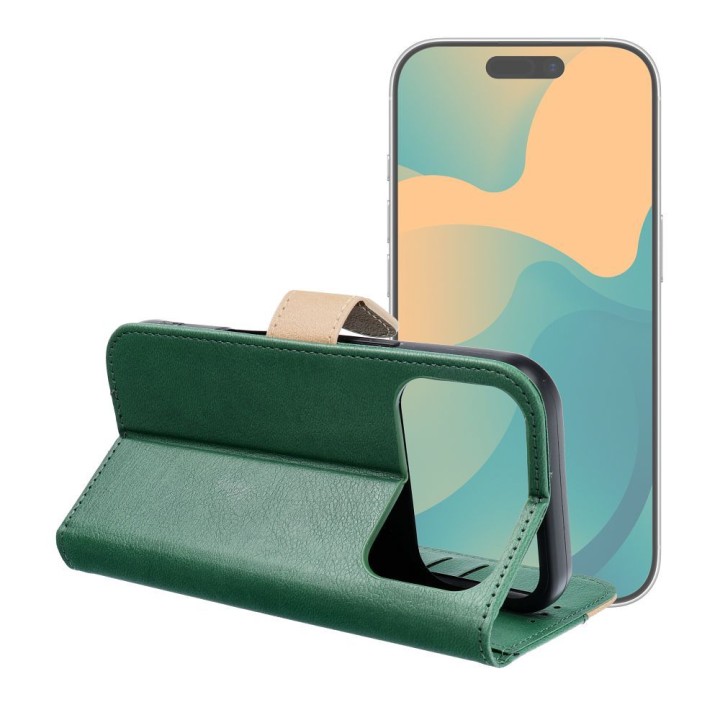 Flip case for Xiaomi Redmi NOTE 15 PRO Plus 5G Split Book green-gold
