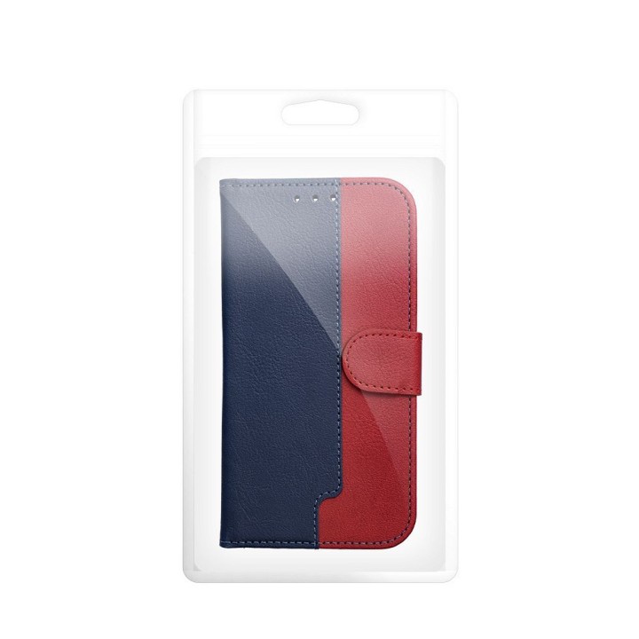 Etui z klapką na iPhone 17 PRO MAX / 18 PRO MAX Split Book granatowo-czerwone
