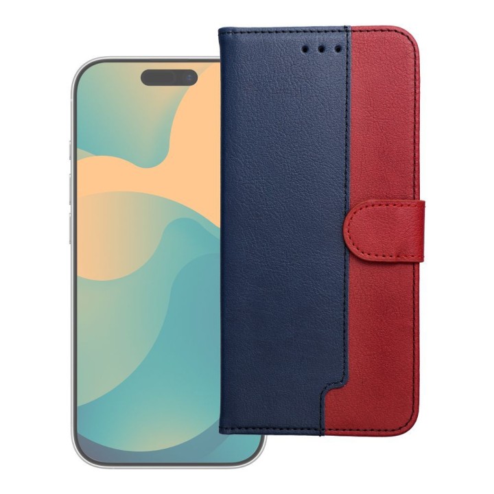 Flip case for Samsung A37 Split Book granatowo-czerwone