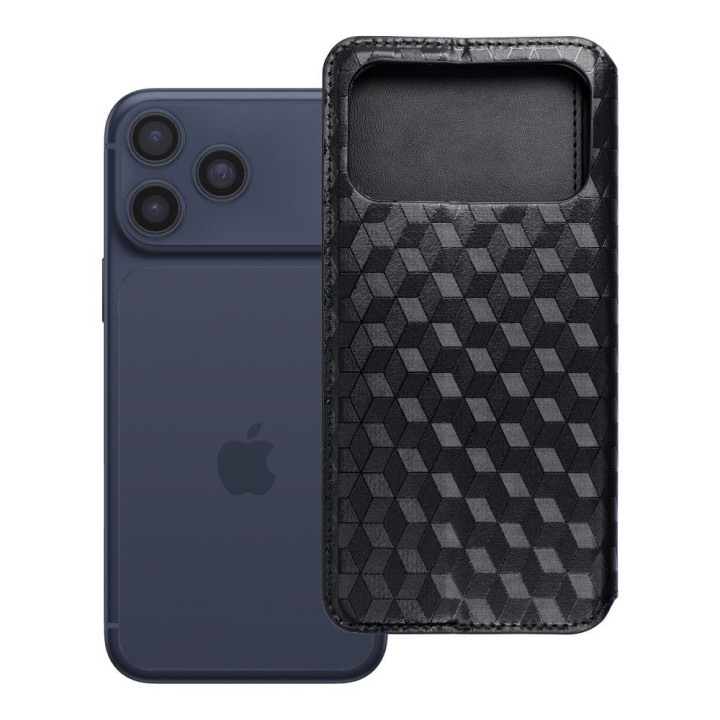 Чехол с клапаном для iPhone 17 PRO MAX / 18 PRO MAX Cubic Book черный