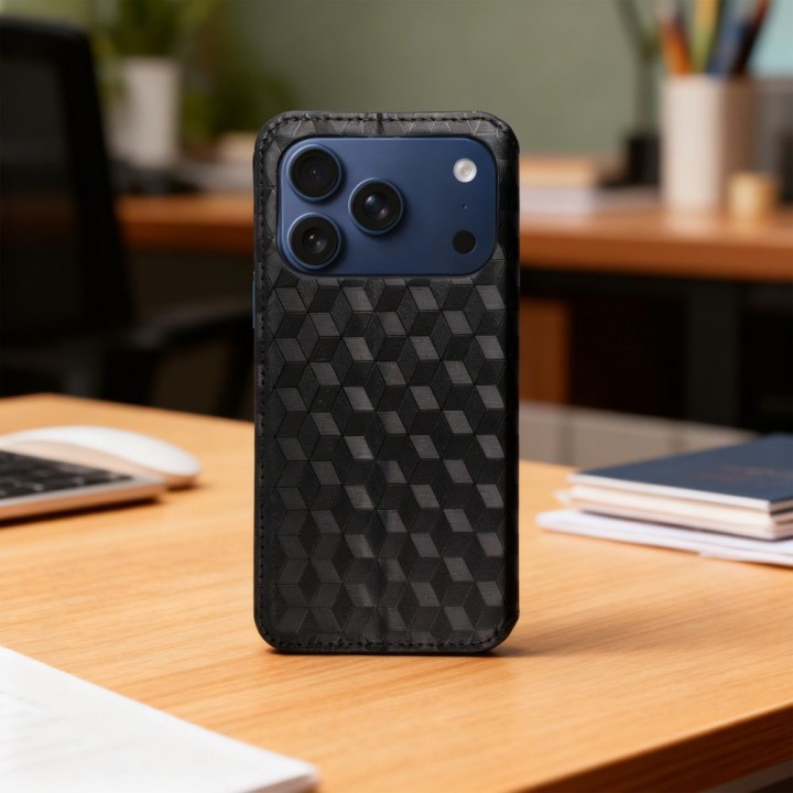 Flip case for iPhone 17 / 18 Cubic Book black