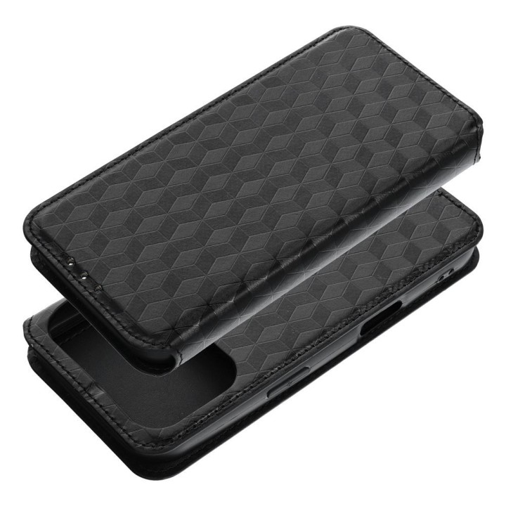 Etui z klapką na iPhone 17 / 18 Cubic Book czarne