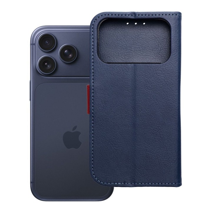 Flip case for iPhone 17 PRO / 18 PRO Split Book navy blue-red
