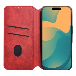 Etui z klapką na Samsung S26 PLUS Cubic Book czerwone