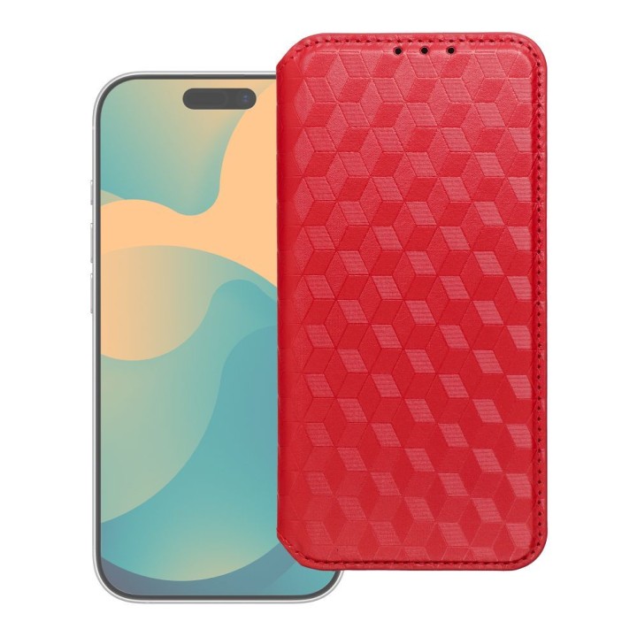 Чохол з клапаном для iPhone 17 / 18 Cubic Book червоний