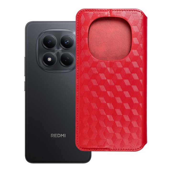 Чохол з клапаном для Xiaomi Redmi NOTE 15 5G Cubic Book червоний