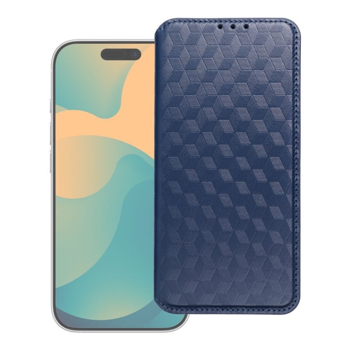 Flip case for iPhone 17 PRO MAX / 18 PRO MAX Cubic Book blue