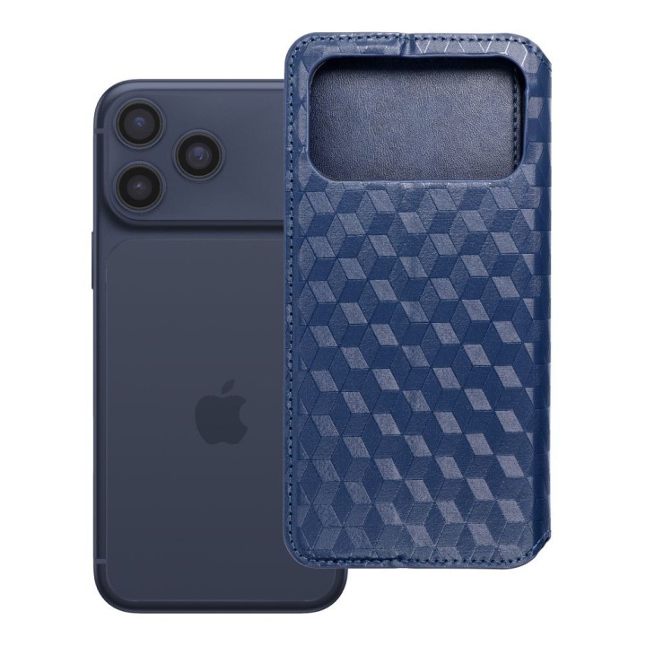 Etui z klapką na iPhone 17 PRO MAX / 18 PRO MAX Cubic Book niebieskie