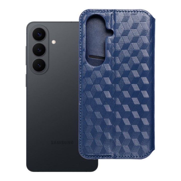 Чехол с клапаном для Samsung S26 Cubic Book синий
