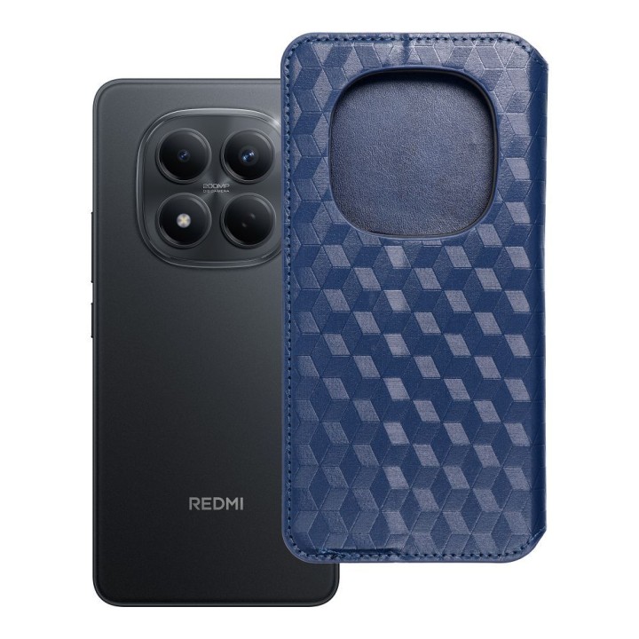 Чехол с клапаном для Xiaomi Redmi NOTE 15 PRO 4G Cubic Book синий