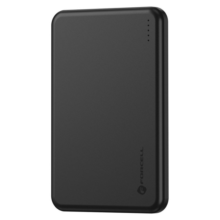 Power bank compatible with MagSafe Forcell F-Energy Slim F5K9 QC4.0 PD3.0 15W 5000 mAh black 0INT