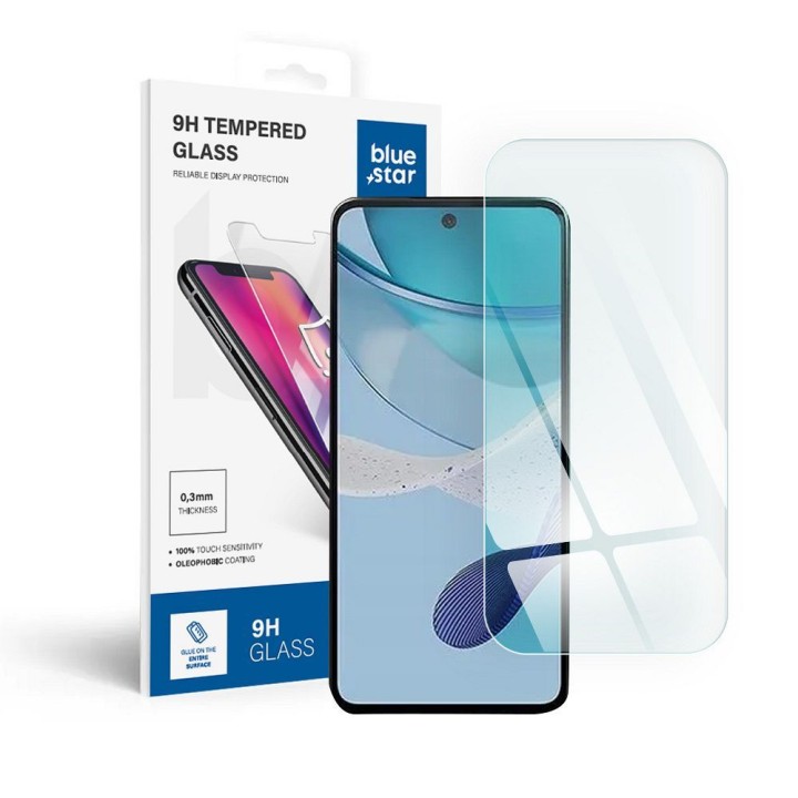 Закаленное стекло для Motorola G53 Blue Star