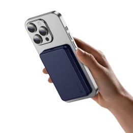 Повербанк сумісний з MagSafe Forcell F-Energy Slim F5K9 QC4.0 PD3.0 15W 5000 mAh темно-синій 0INT