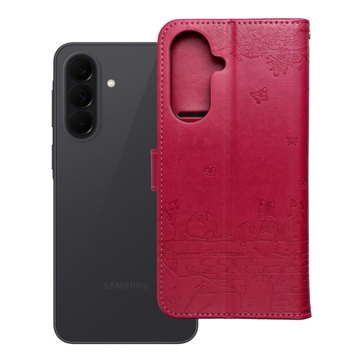 Flip case for Samsung A37 Mezzo Book cats red
