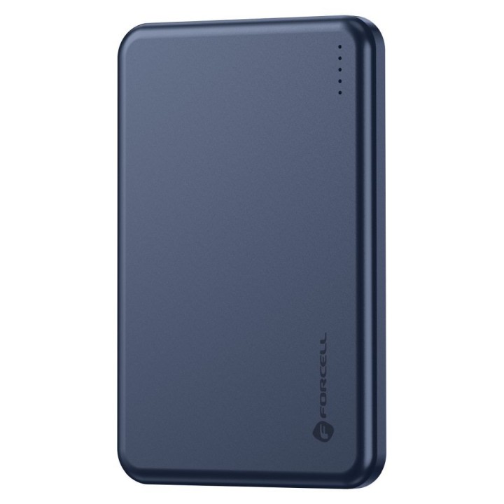 Повербанк сумісний з MagSafe Forcell F-Energy Slim F5K9 QC4.0 PD3.0 15W 5000 mAh темно-синій 0INT