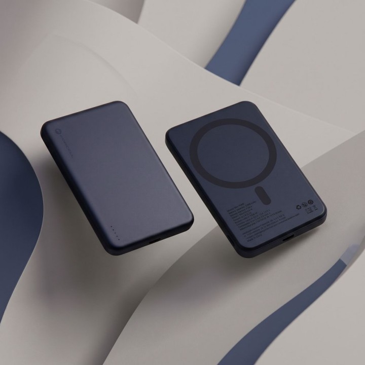 Powerbank zgodny z MagSafe Forcell F-Energy Slim F5K9 QC4.0 PD3.0 15W 5000 mAh granatowy  0INT