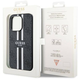 GUESS чехол для IPHONE 14 Pro Max совместимый с Magsafe GUHMP14XP4RPSK (4G Printed Stripes) черный