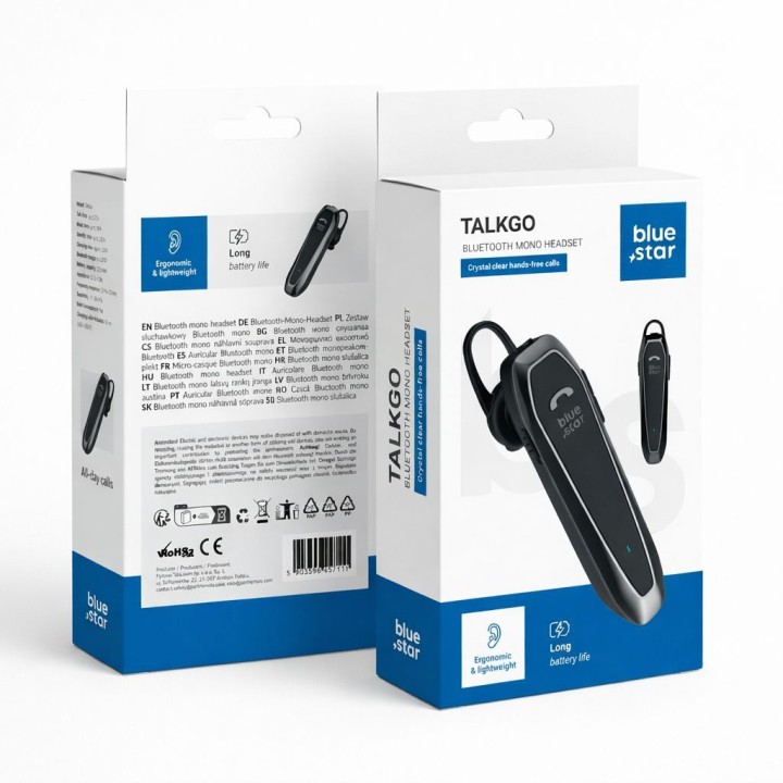 Headset wireless mono Blue Star TalkGo black