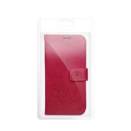 Чехол с клапаном для iPhone 17 PRO MAX / 18 PRO MAX Mezzo Book коты красный