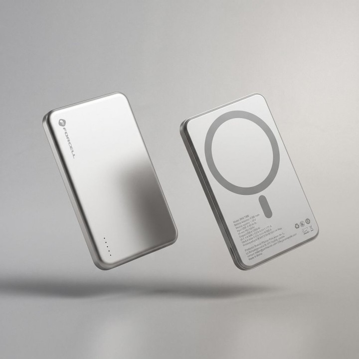 Повербанк сумісний з MagSafe Forcell F-Energy Slim F5K9 QC4.0 PD3.0 15W 5000 mAh cloud dancer 0INT