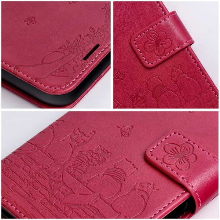 Flip case for iPhone 17 / 18 Mezzo Book cats red