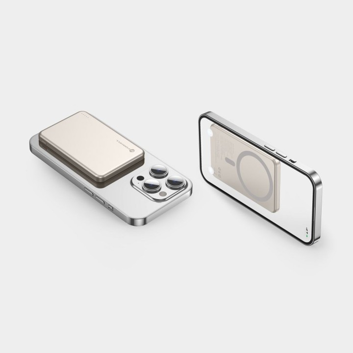Повербанк сумісний з MagSafe Forcell F-Energy Slim F5K9 QC4.0 PD3.0 15W 5000 mAh cloud dancer 0INT