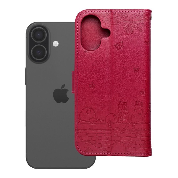 Flip case for iPhone 17 / 18 Mezzo Book cats red
